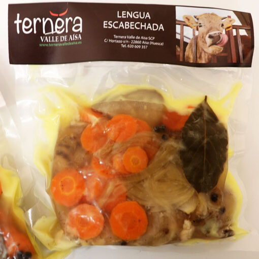 Lengua escabechada (540 gr) Ternera del Valle de Aísa